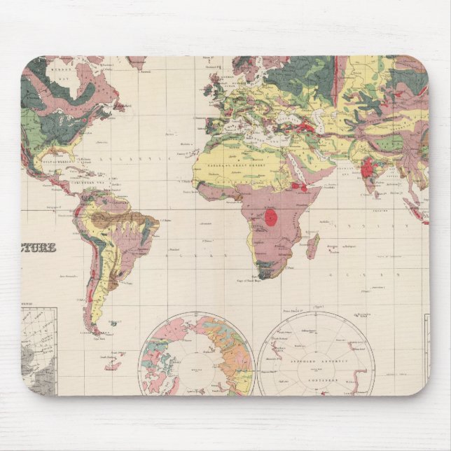 Geological structure of globe mouse mat (Front)