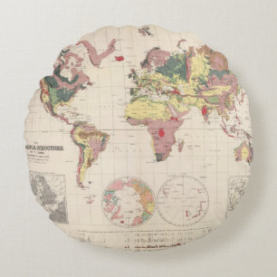 Geological structure of globe round cushion