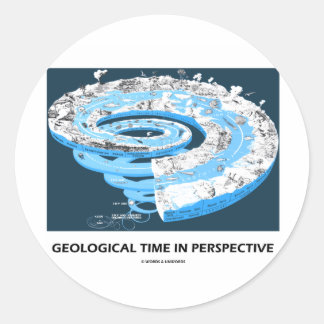 Geological Time In Perspective (Geological Age) Classic Round Sticker