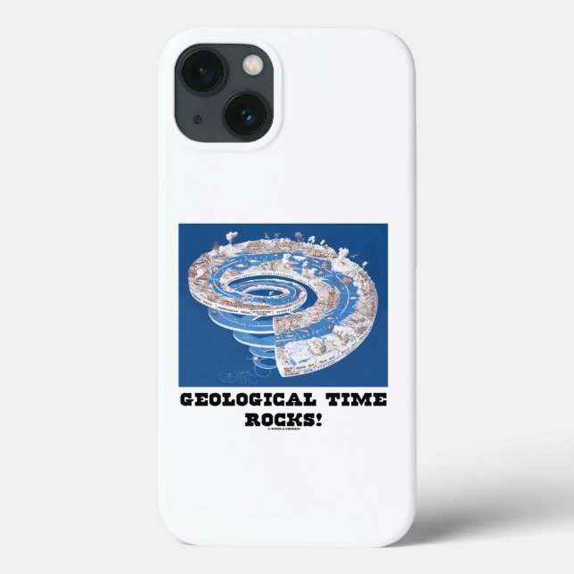 Geological Time Rocks! Geological Age Timeline Case-Mate iPhone Case (Back)