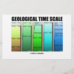 Geological Time Scale (Geological Age) Stationery