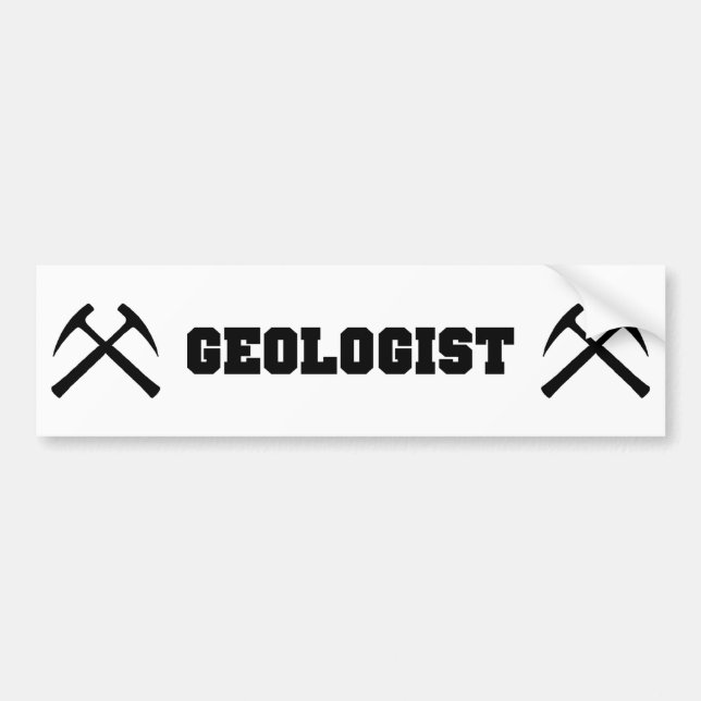 Geologist Bumper Sticker (Front)