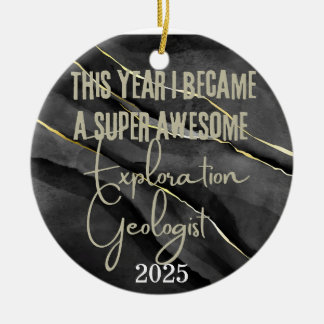 Geologist Ceramic Tree Decoration