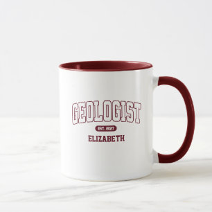 Geologist College Graduate with Name Mug