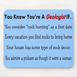 Geologist Gifts "You Know You're A Geologist IF.." Mouse Mat