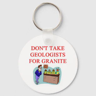 geologist joke key ring
