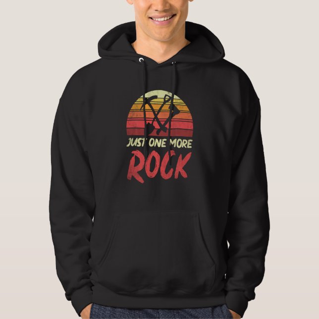Geologist  Just One More Rock Retro Geology  1 Hoodie (Front)