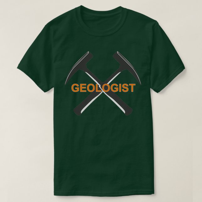 Geologist orange text T-Shirt (Design Front)