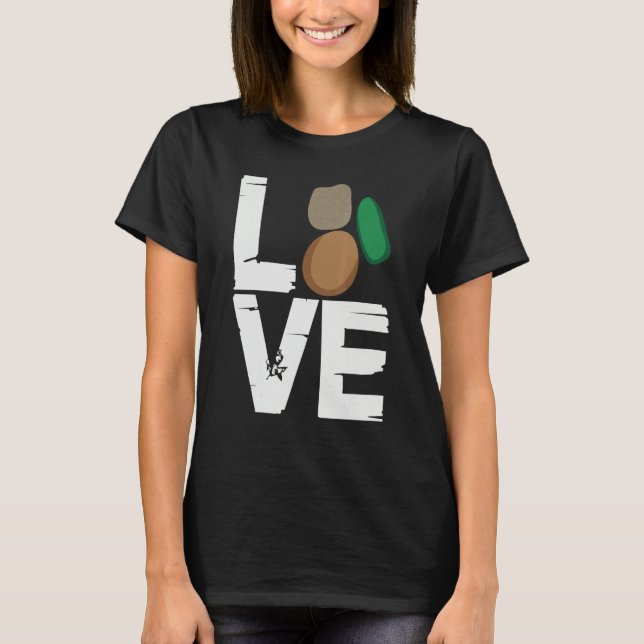 Geologist Rockhounding Love Prospector Rockhound T-Shirt (Front)