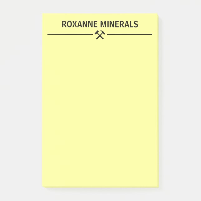 Geologist's Custom Post-it Notes (Front)