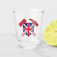 Geologist's Rock Hammer and Union Jack Logo