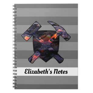 Geologist's Rock Hammers with Hawaiian Lava Flow Notebook
