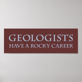 Geologists: Rocky Career Poster