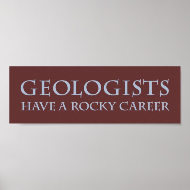 Geologists: Rocky Career Poster (Front)