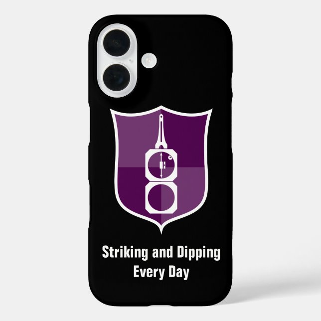 Geologist's Transit Compass Shield Crest Case-Mate iPhone Case (Back)