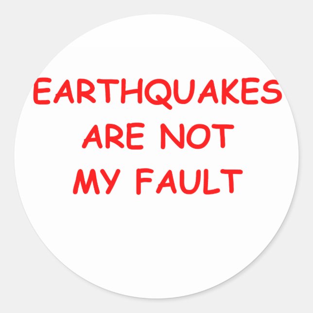 geology classic round sticker (Front)