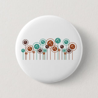 Geology Daisies 6 Cm Round Badge