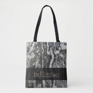 Geology Decorative Feline Rock Texture any Text Tote Bag