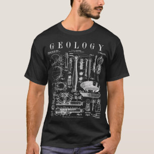 Geology Geologist Field Kit Tools Patent Print T-Shirt