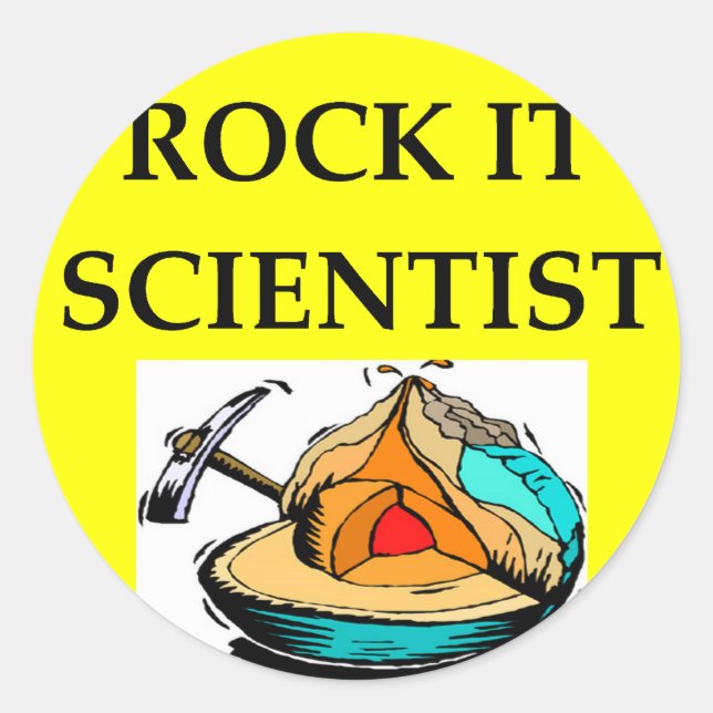 GEOLOGY geologist gifts Classic Round Sticker (Front)