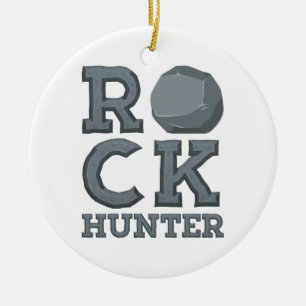 Geology Geologist Rock Hunter Ceramic Tree Decoration