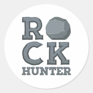 Geology Geologist Rock Hunter Classic Round Sticker