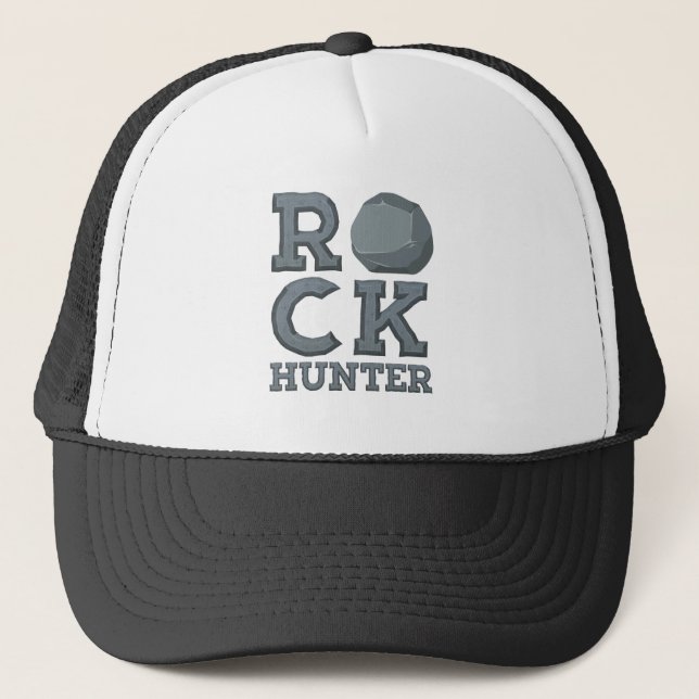 Geology Geologist Rock Hunter Trucker Hat (Front)
