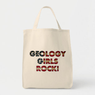Geology Girls Rock! (USA Flag) Tote Bag