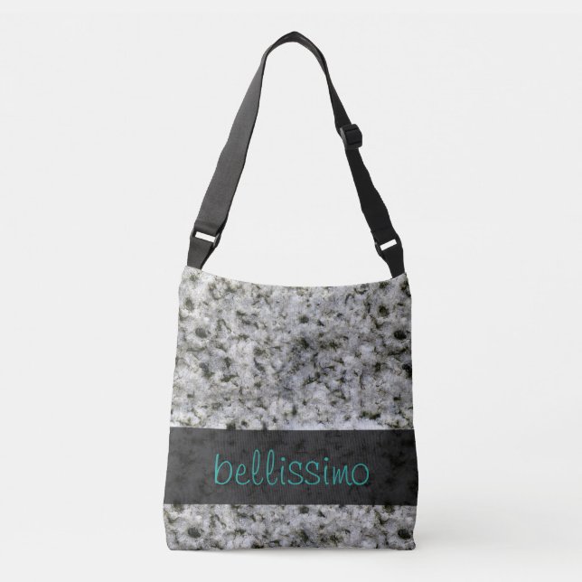 Geology Granite Rock Texture any Text Crossbody Bag (Front)