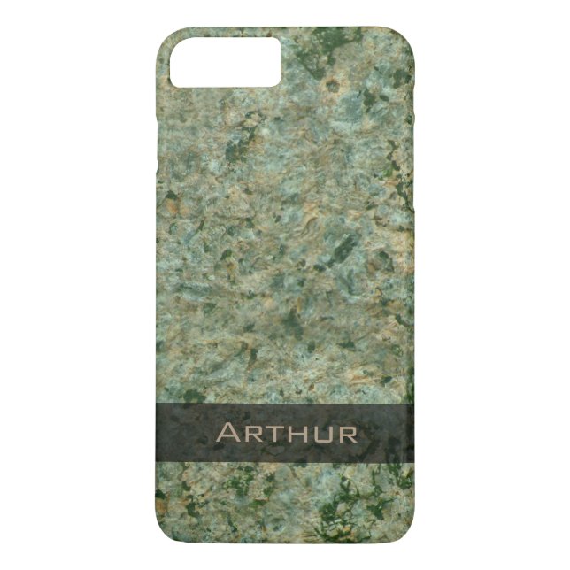 Geology Green Rock Texture Photo Case-Mate iPhone Case (Back)