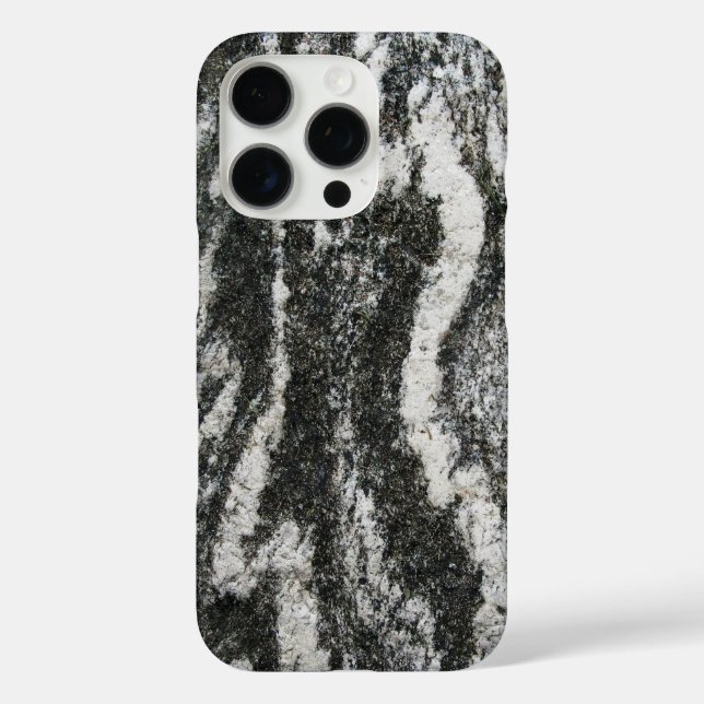 Geology Grey Rock with Feline Pattern Case-Mate iPhone Case (Back)