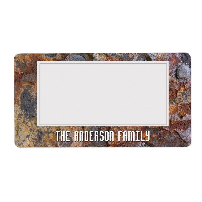 Geology Grungy Rock Texture Storage Sticker (Front)