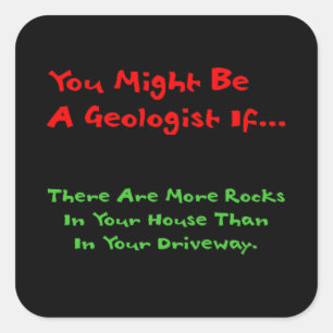 Geology Humour Sticker