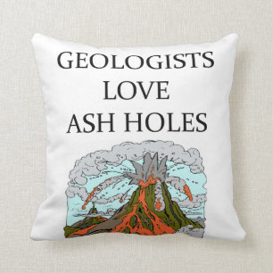 Geology joke cushion