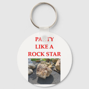geology joke key ring