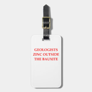 geology luggage tag