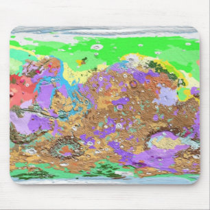 Geology Map of Mars Mousepad