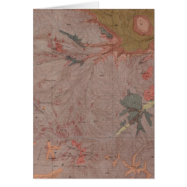 Geology Map, Yellowstone National Part, Wyoming 3 (Front)