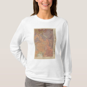 Geology Map, Yellowstone National Part, Wyoming T-Shirt