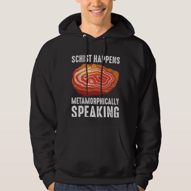 Geology Mineral Geode Scientist Funny Geologist Hoodie (Front)