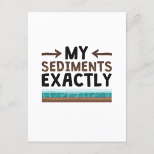 Geology My Sediments Exactly Postcard