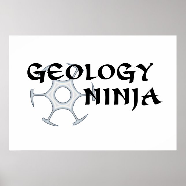 Geology Ninja Poster (Front)