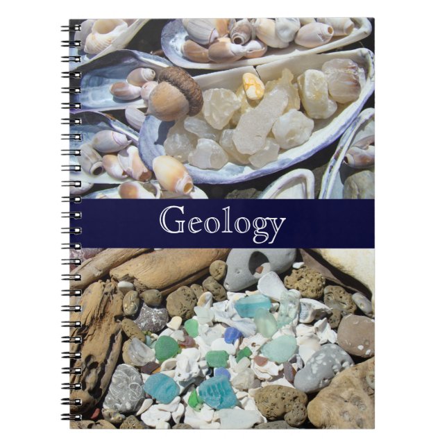 Geology notebook Rocks Fossils Shells Coastal (Front)