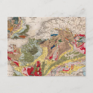 Geology of Europe Postcard