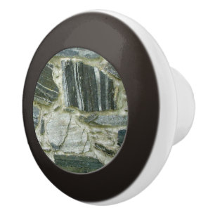 Geology Old Stone Wall Ceramic Knob