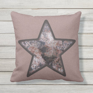 Geology Pink Rock Star on Custom Colour Cushion
