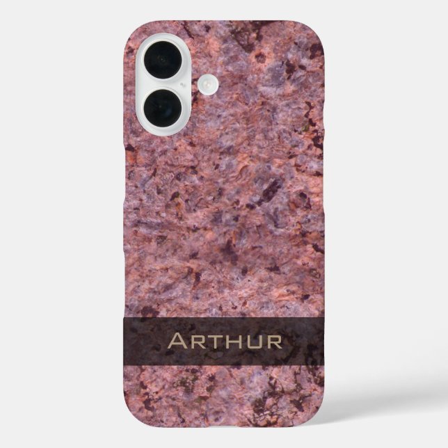 Geology Pink Rock Texture Photo Case-Mate iPhone Case (Back)