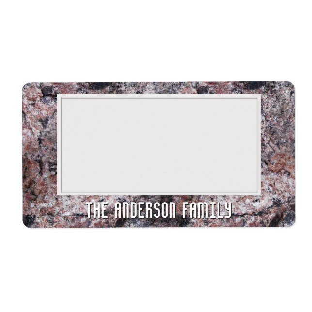 Geology Pinkish Rock Texture Storage Sticker (Front)