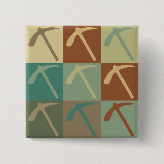 Geology Pop Art 15 Cm Square Badge