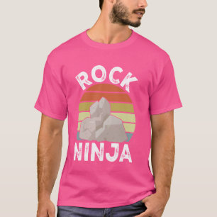 Geology Rock Collecting Funny Rock Ninja T-Shirt